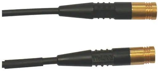 Produktfoto 1 von Radiall Cable Assembly Koaxialkabel Stecker, 50 Ω Stecker, 500 mm, SMB / SMB, Schwarz