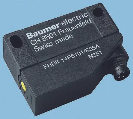 Produktfoto 1 von Baumer FZDK 14P Kubisch Optischer Sensor, Diffus, PnP Ausgang, 4-polig