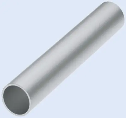 Produktfoto 1 von Rose+Krieger Silber ITAS Stahl Rundrohr Ø 40 mm 20 mm, Länge 1000 mm