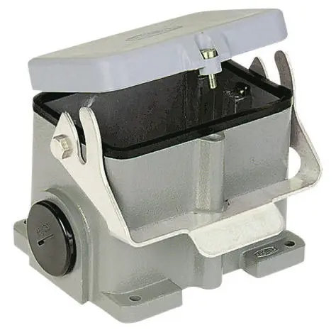 Produktfoto 1 von HARTING Han B Kappe für robusten Stromversorgungsstecker 2 Hebel 2, Oberfläche 32B Steckverbinderkappe, IP40