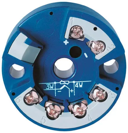 Produktfoto 1 von Jumo Temperatur-Messumformer Ø 44 mm 8 → 35 V dc für Pt100