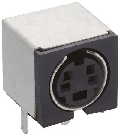 Lumberg TM-0508 Miniature DIN-Buchse gewinkelt 4-polig, 100 V ac 1A Durchsteckmontage Buchse