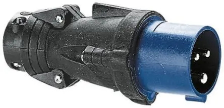 Produktfoto 1 von Legrand HYPRA Leistungssteckverbinder Blau 2P+PE, 230V, Kabel Gerade IP44 16A