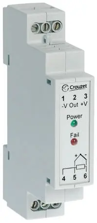 Produktfoto 1 von Crouzet Signalwandler 24 V dc, Widerstands-Temperaturfühler (RTD) 0 to 250 °C EIN / Spannung 0/10 V dc AUS