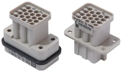 Produktfoto 1 von HARTING Han Q Industrie-Steckverbinder Kontakteinsatz, 18-polig 10A Buchse