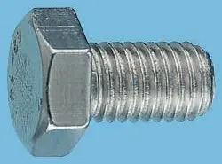 Produktfoto 1 von RS PRO x 20 mm Sechskantschraube, Stahl Glanzzink, DIN 933
