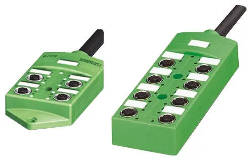 Produktfoto 1 von Phoenix Contact SACB Sensor-Box 8 Anschlüsse 5 Auslässe M12