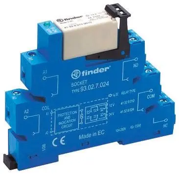 Produktfoto 1 von Finder 38 Interface Relais 12V ac/dc, 2-poliger Umschalter DIN-Hutschiene 15.2mA