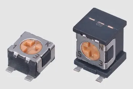 Produktfoto 1 von Nidec Components ST-32 1-Gang Oberfläche Trimm-Potentiometer, Einstellung von oben, 10 kΩ, 20 %, 0.125 W, SMD Gull-Wing,