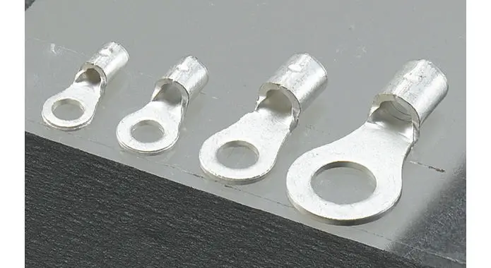 JST R Ringkabelschuh, Unisoliert 22 AWG, Grau, 16 AWG max.AWG, aussen ø 11.6 mm, innen ø 8.4 mm, 8 mm