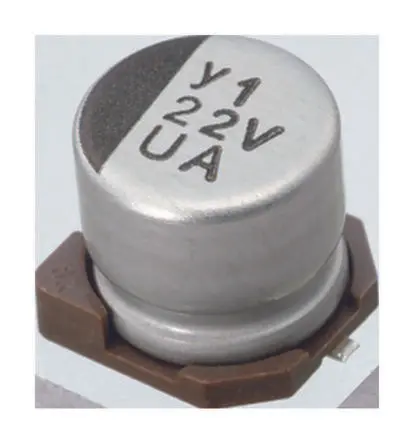 Produktfoto 1 von Nichicon UUA Oberfläche Kondensator 1 μF Lot 20 % / 50V dc, Ø 4 mm x 5.8 mm x 5.8 mm, 105 °C
