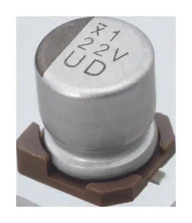 Produktfoto 1 von Nichicon UD Oberfläche Kondensator 1 μF Lot 20 % / 50V dc, Ø 4 mm x 5.8 mm x 5.8 mm, 105 °C