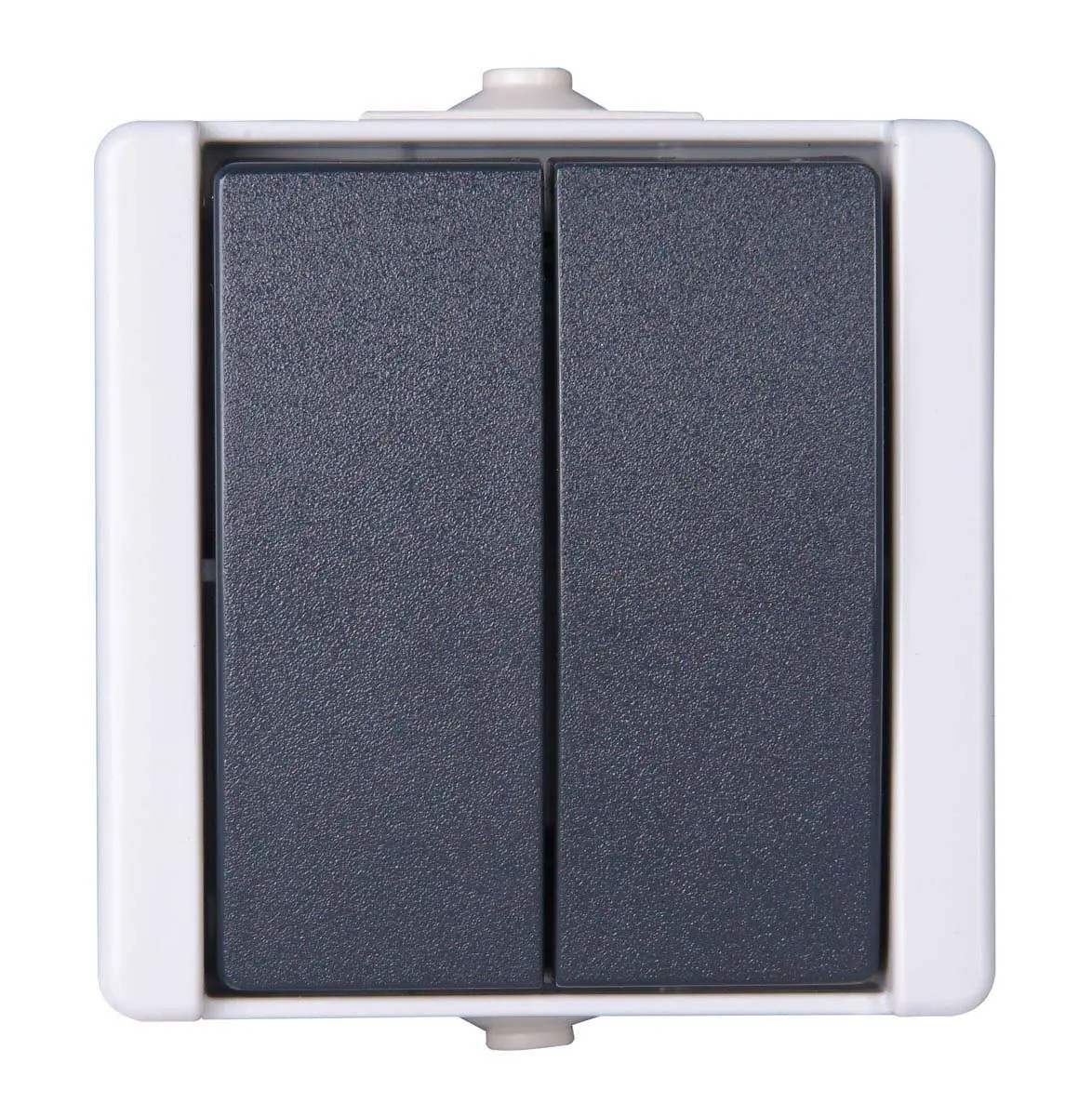 Produktfoto 1 von Kopp Wippschalter Lichtschalter 2-teilig, 1 Wege Grau IP44 10 A, Kunststoff