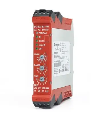 Produktfoto 1 von Allen Bradley Sicherheitsrelais 24V dc, 1 Sicherheitskontakte, 1 Hilfsschalter NEMA 250, IEC 60529, IEC/CISPR 11, IEC