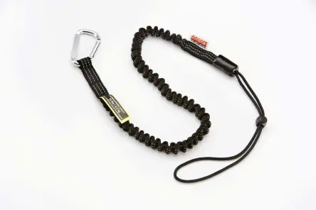 Produktfoto 1 von RS PRO Nylon Karabiner 1100 to 1400 mm 4.5 kg, Federhaken, zur Höhensicherung