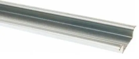 Produktfoto 1 von Schneider Electric Stahl DIN-Hutschiene Ungelocht, H. 15 mm B. 75mm, L. 2 m