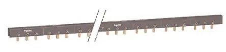 Produktfoto 1 von Schneider Electric, iC60 Reihe Stromschiene, 3 -phasig, 415 V ac 100A, 18 mm Raster, Acti9 Reihe