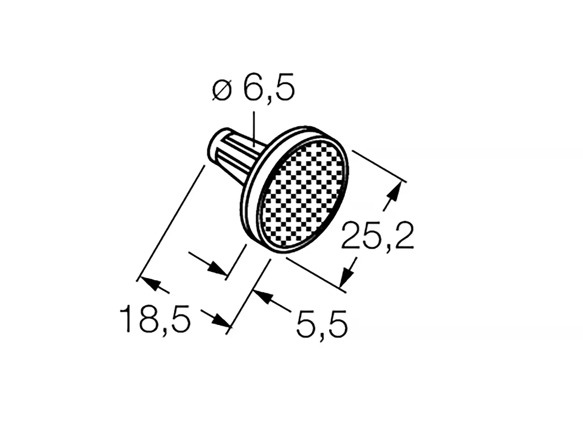 Produktfoto 1 von Banner Sensorischer Reflektor für Sensor der Serie VALU-BEAM 915