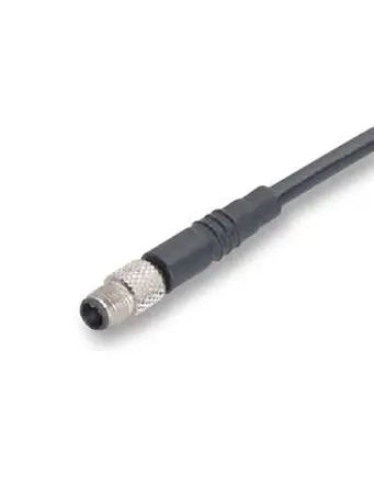Produktfoto 1 von binder 707, 3-polig Sensor-Betätigungselementkabel, Gerade Stecker 4 / Nicht abgeschlossen, Länge 2 m