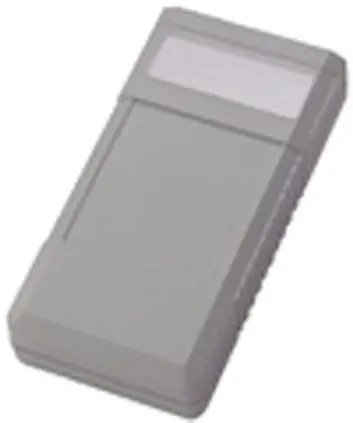Produktfoto 1 von Bopla Serie BOS Tragbares Gehäuse, ABS, 60 mm Eingebautes Batteriefach Anzeige, 120 mm, H. 25 mm, Schwarz, Klar, IP40