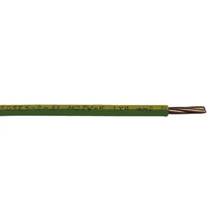 Produktfoto 1 von RS PRO Einzeladerleitung 6 mm² 100m Grün/Gelb Ø 4.5mm