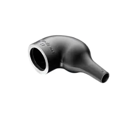 Produktfoto 1 von TE Connectivity Wärmeschrumpfschlauch, gewinkelt, Elastomer, Schwarz 11 mm, 1-Wege