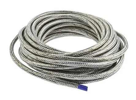 Produktfoto 1 von TE Connectivity RayBraid Kabelschlauch verzinnt Kupfer für Kabel-Ø 4.5mm bis 9.5mm, Länge 100m Umflochten Dehnbar