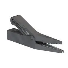Produktfoto 1 von Staubli Messing 12 mm Krokodilklemme, Schwarz, 10A Thermoplastisches Elastomer Isoliert