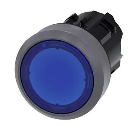 Produktfoto 1 von Siemens SIRIUS ACT 3SU10 Drucktastenkopf Ø 22 mm, Blau Tastend Rund Kunststoff, IP66