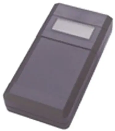 Produktfoto 1 von Bopla Serie BOS Tragbares Gehäuse, ABS, 100 mm Eingebautes Batteriefach Anzeige, 196 mm, H. 40 mm, Klar, Schwarz, IP40