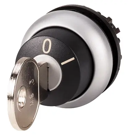 Produktfoto 1 von Eaton RMQ-Titan Schlüsselschalterkopf 23 mm 2 Positionen MS3 Rastend IP66