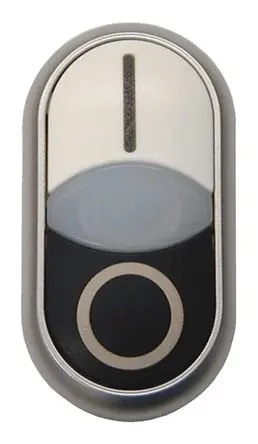 Produktfoto 1 von Eaton RMQ Titan M22 Druckschalter Ø 22 mm, Schwarz, Weiß Tastend Verlängert Ellipse Kunststoff, IP66