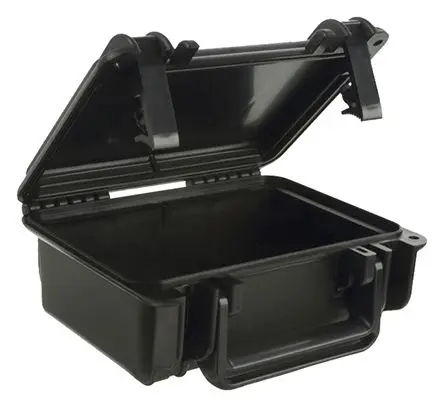 Produktfoto 1 von Serpac SE Wasserbeständig Polypropylen Kunststoff Wasserdicht Transportkoffer Schwarz 190.5 mm 223.5 mm 99 mm