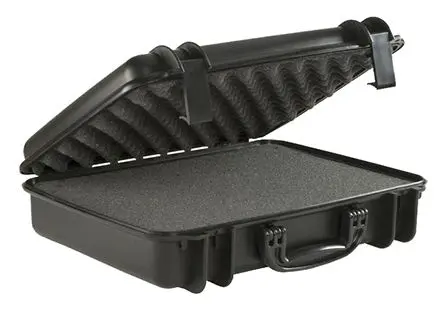 Produktfoto 1 von Serpac SE Wasserbeständig Polypropylen Kunststoff Wasserdicht Transportkoffer Schwarz 394 mm 511 mm 135 mm
