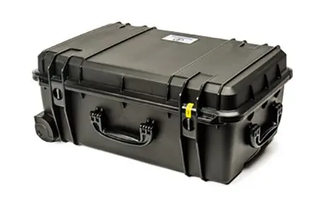 Produktfoto 1 von Serpac SE Wasserbeständig Polypropylen Kunststoff Wasserdicht Transportkoffer Schwarz mit Rädern 406 mm 609 mm 256 mm