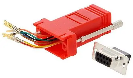 Produktfoto 1 von MH Connectors Sub-D Adapter 9-Wege D-Sub Stecker Buchse RJ45 Buchse Buchse