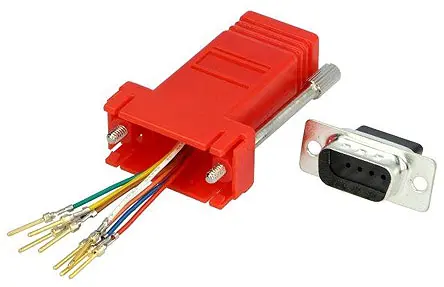 Produktfoto 1 von MH Connectors Sub-D Adapter 9-Wege D-Sub Buchse Buchse RJ45 Buchse Buchse