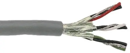 Produktfoto 1 von Alpha Wire Alpha Essentials Communication & Control Datenkabel, 3-paarig 30 m Ø 5.69 mm Polyvinylchlorid isoliert Grau