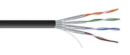 Produktfoto 1 von RS PRO Cat7 Ethernet-Kabel, 100 m, Schwarz U/FTP, Polyvinylchlorid