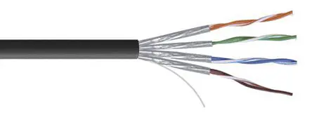 Produktfoto 1 von RS PRO Cat7 Ethernet-Kabel, 100 m, Schwarz U/FTP, Raucharm halogenfrei