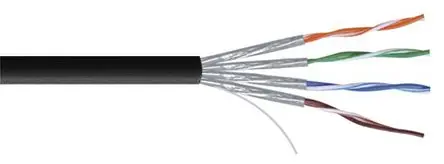 Produktfoto 1 von RS PRO Cat7a Ethernet-Kabel, 100 m, Schwarz, A Fest, B Fest Abgeschirmt, Polyvinylchlorid