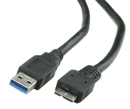 Produktfoto 1 von Roline Stecker USB-Kabel, USB Typ A Stecker / Micro-USB Typ B, 150 mm USB 3.0 Schwarz