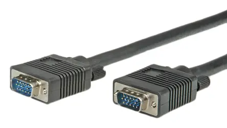 Produktfoto 1 von Roline 11 VGA-Kabel A VGA / Stecker B VGA / Stecker, 15 m Polyvinylchlorid Schwarz