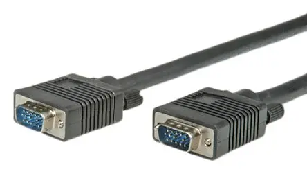 Produktfoto 1 von Roline 11 VGA-Kabel A VGA / Stecker B VGA / Stecker, 15 m Polyvinylchlorid Schwarz