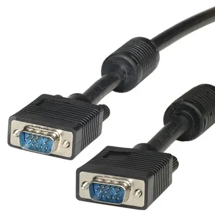 Produktfoto 1 von Roline 11 VGA-Kabel A VGA / Stecker B VGA / Stecker, 15 m Polyvinylchlorid Schwarz