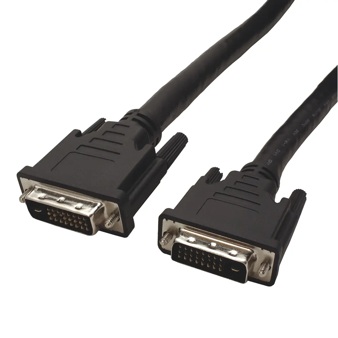 Produktfoto 1 von Roline DVI-Kabel A DVI-D Dual Link - Stecker B DVI-D - Stecker, 20 m Polyvinylchlorid Schwarz