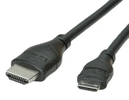 Produktfoto 1 von Roline High-Speed HDMI-Kabel A HDMI Stecker B HDMI Stecker, 800.00 mm, Schwarz