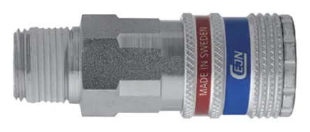 Produktfoto 1 von CEJN Pneumatische Schnellsteckkupplung Edelstahl, Messing Stecker, R