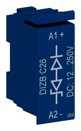 Produktfoto 1 von WEG DIZC0 Überspannungsableiter Z-Diode für Überspannungsschutzblock für CWC07 bis CWC016 Schütze, CWCA0 Schütze