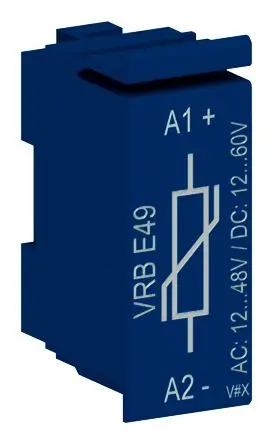 Produktfoto 1 von WEG Serie VRB Varistor für Überspannungsschutz-Block für CWB9 bis CWB38 Schütze (Wechselstromspule/Gleichstromspule)